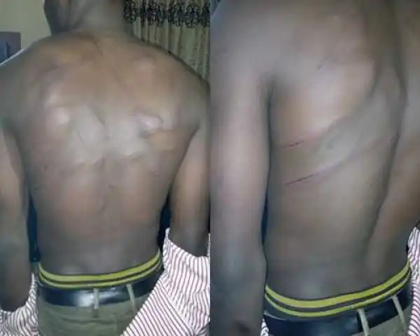 Total Brutality: See What a School Principal Did to a Student in Imo State...His Offense will Shock You (Photos)